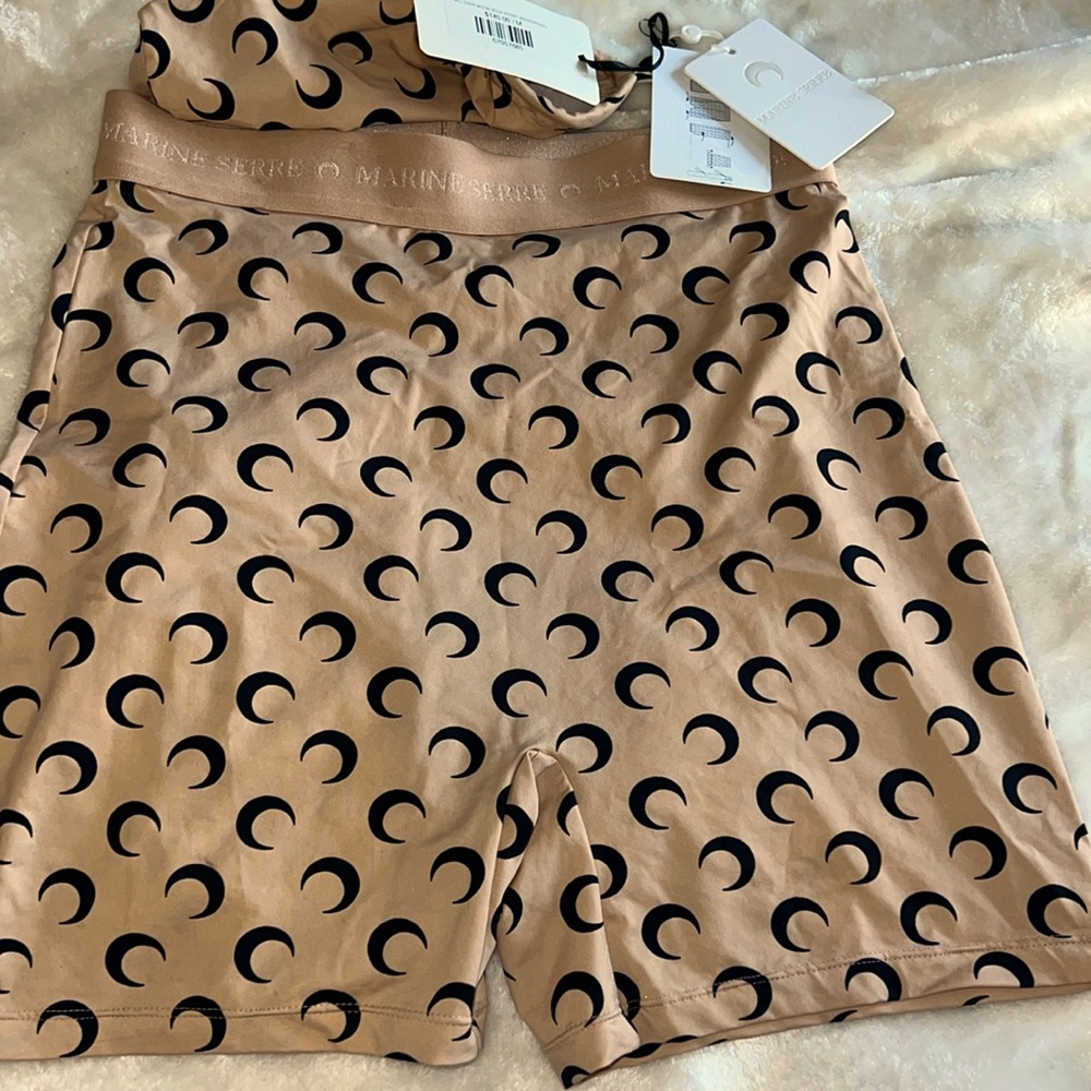 MARINE SERRE all over Moon yoga short
